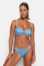 Trendyol geometriai mintás normál lábú bikini alsó