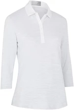 Callaway Space Dye Jersey 3/4 Sleeve Womens Polo Brilliant White S Polo-Shirt