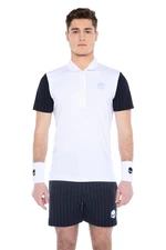 Pánské tričko Hydrogen  Tech Zipped Polo White/Blue L