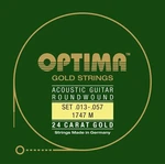 Optima 1747-M 24K Gold Acoustics Cordes de guitares acoustiques