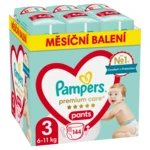 Pampers Premium Care Pants vel. 3 6–11 kg plenkové kalhotky 144 ks