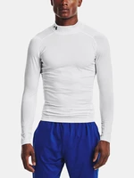 Under Armour UA HG Armour Comp Mock LS Triko Bílá