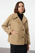 Trendyol Beige Regular Short Wool Coat