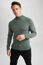 DEFACTO Slim Fit Slim Fit Half Turtleneck Basic Plain Knitwear Sweater