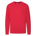 Red Men's Sweatshirt Lightweight Set-in-Sweat Sweat Fruit of the Loom