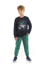 Denokids Astronaut Crocodile Boy T-shirt Pants Suit