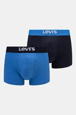 Boxerky Levi's 2-pack pánské, modrá barva, 37149-1007