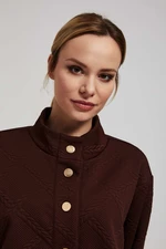 Sweatshirt with decorative buttons