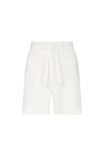 Tommy Hilfiger Krátke nohavice - DNM FLARE HW SHORT WHITE BELT biele