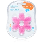 BabyOno Be Active Gel Teether kousátko Flower Pink 1 ks