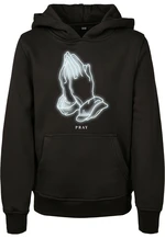 Children's sweatshirt Pray Glow black