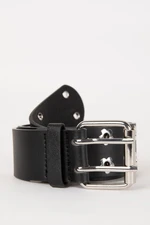 DEFACTO Women's Faux Leather Classic Belt