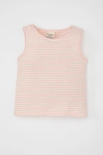 DEFACTO Baby Girl Crew Neck Striped Undershirt