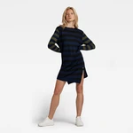 G-STAR Šaty - Cross v stripe r dress knit viacfarebné