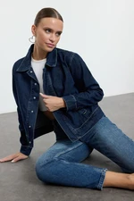 Trendyol Dark Blue Regular Denim Jacket