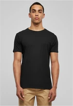 Eco-friendly fitted stretch T-shirt in black