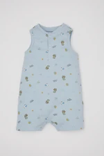 DEFACTO Baby Boy Newborn Patterned Ribbed Camisole Sleeveless Jumpsuit