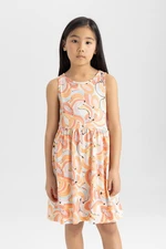 DEFACTO Girl Patterned Sleeveless Dress