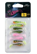 Fox rage gumová nástraha uv micro fry mixed colour pack 4 cm 8 ks