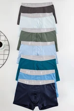 Trendyol 7-Pack Plain/Patterned Cotton Boxer