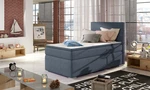 Moderní box spring postel Radka 90x200, modrá Roh: Orientace rohu Pravý roh