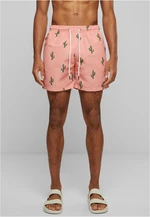 Pattern of swimming shorts cactus aop