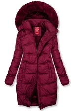 Gefüttert Winterjacke in Burgundy