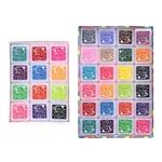 L43D Craft Rainbow Pads Washable Finger Pad-12/24Colors Craft Stamp Pad