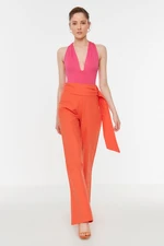 Trendyol Orange Accessory Detail Woven Trousers