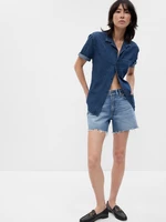 Women's blue denim shorts GAP