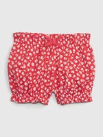 Red Girly Floral Shorts GAP
