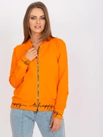 Orange Women's Hoodie without Zipper