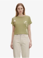 Light Green Women's T-Shirt with Tom Tailor - Women