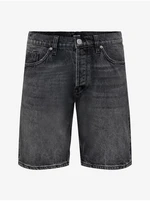 Black Mens Denim Shorts ONLY & SONS Edge - Men