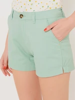 Light Green Shorts CAMAIEU - Women