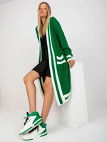 Green oversized long cardigan RUE PARIS