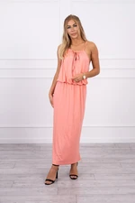 Boho dress with salmon