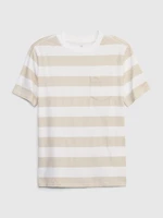 Beige Boys' Striped T-Shirt Gap