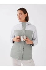 LC Waikiki Women's Raincoat with Hooded Water-Repellent Fabric