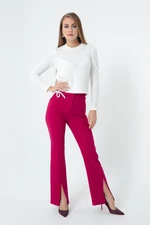 Lafaba Women's Plum Pants with Slits