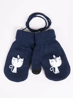 Yoclub Kids's Gloves RED-0107G-AA10-003 Navy Blue