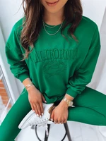 Women's sweatshirt CALIFORNIA DREAM green Dstreet