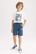 DEFACTO Boy Regular Fit Combed Cotton Shorts