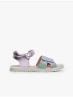 Green-purple girls' metallic sandals Richter - Girls