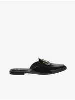 Black Women's Leather Slippers Love Moschino - Women