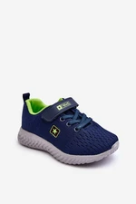 Children's sports shoes with lace blue-green Brego