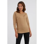 Light brown women's T-shirt SAM 73 Selma