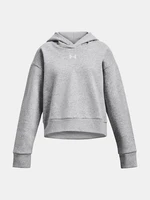 Under Armour Hoodie UA Rival Fleece Crop Hoodie-GRY - Girls