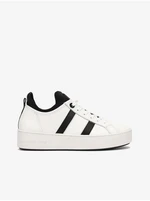 Michael Kors Ace Stripe White Women's Leather Sneakers - Ladies