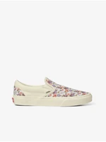 Creamy Women's Floral Slip on Sneakers VANS Classic - Women